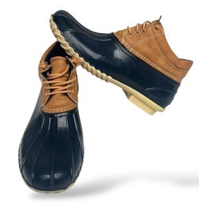 Tommy Hilfiger Womens Ankle Duck Boots Size 9 Lace Up Rain Outdoors T Wheat‎